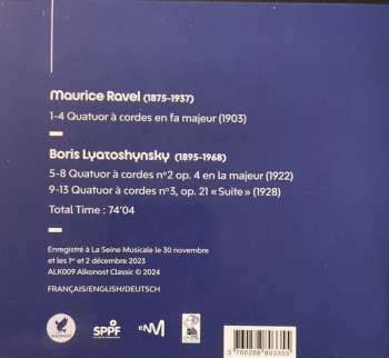 CD Maurice Ravel: Quatuors à Cordes