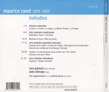 CD Maurice Ravel: Mélodies