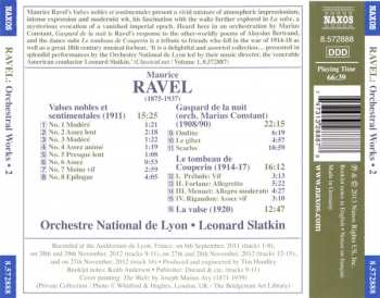 CD Maurice Ravel: Orchestral Works • 2 (Valses Nobles Et Sentimentales / Gaspard De La Nuit / Le Tombeau de Couperin)