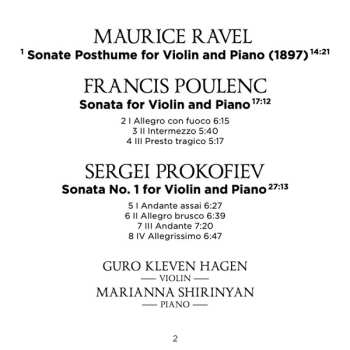 CD Sergei Prokofiev: Fait Pleurer Les Songes
