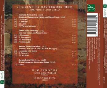 CD Maurice Ravel: 20th Century Masterwork Duos For Violin And Cello