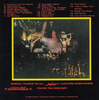 CD Raven: Live At The Inferno