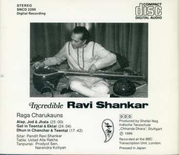 CD Ravi Shankar: Incredible Ravi Shankar - Raga Charukauns