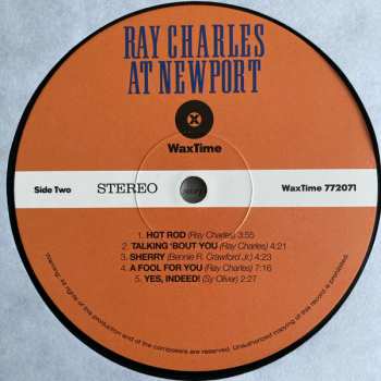 LP Ray Charles: Ray Charles At Newport LTD