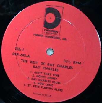 LP Ray Charles: The Best Of Ray Charles