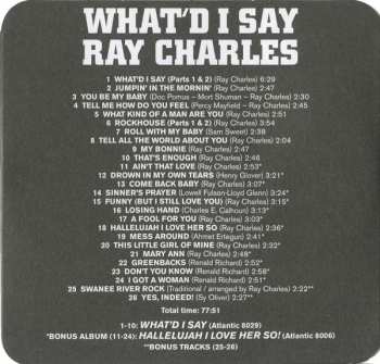 CD Ray Charles: What'd I Say LTD