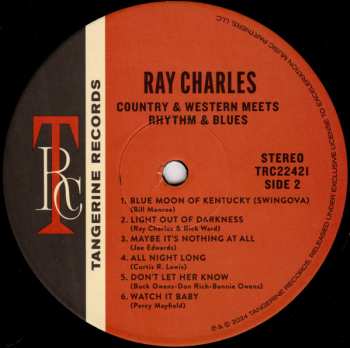 LP Ray Charles: Country And Western Meets Rhythm And Blues