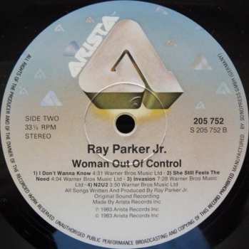 LP Ray Parker Jr.: Woman Out Of Control