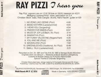 CD Ray Pizzi: I Hear You
