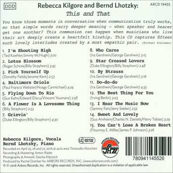 CD Rebecca Kilgore: This And That