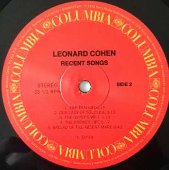 LP Leonard Cohen: Recent Songs