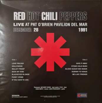 LP Red Hot Chili Peppers: Live At Pat O'Brien Pavilion Del Mar