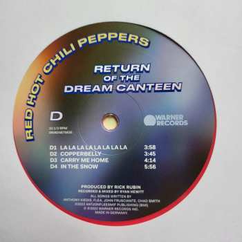 2LP Red Hot Chili Peppers: Return Of The Dream Canteen LTD | CLR