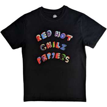 Merch Red Hot Chili Peppers: Red Hot Chili Peppers Unisex T-shirt: Colourful Letters (small) S