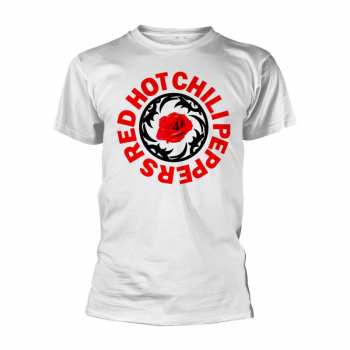 Merch Red Hot Chili Peppers: Póló Rose Bssm Circle (white)