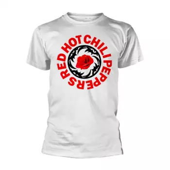 Album Red Hot Chili Peppers: Póló Rose Bssm Circle (white)