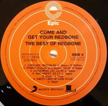 2LP Redbone: Come And Get Your Redbone The Best Of Redbone