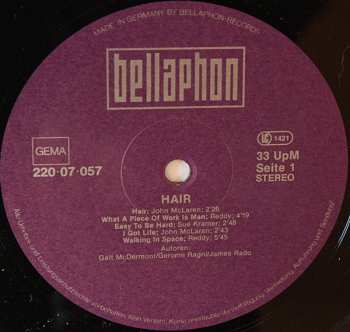 LP The Matadors: Hair