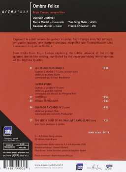 CD Quatuor Diotima: Ombra Felice