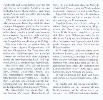 5CD/Dobozkészlet Reinhard Lakomy: Und Ich Geh In Den Tag