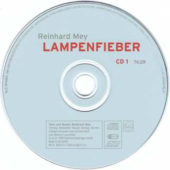 3CD Reinhard Mey: Lampenfieber