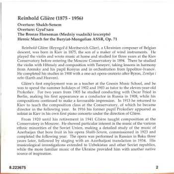 CD Reinhold Gliere: Shakh-Senem • Gyul'sara