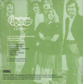 3CD/Dobozkészlet Renaissance: A Song For All Seasons DLX