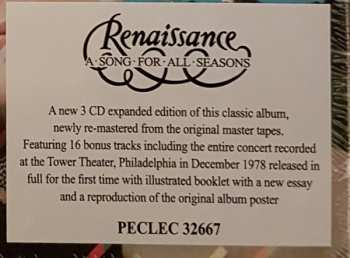 3CD/Dobozkészlet Renaissance: A Song For All Seasons DLX