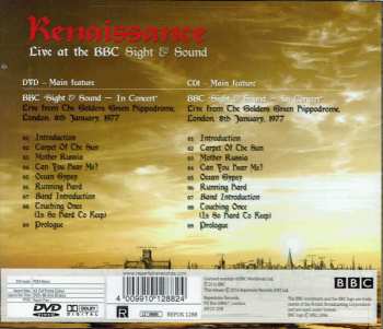 3CD/DVD Renaissance: Live At The BBC Sight & Sound