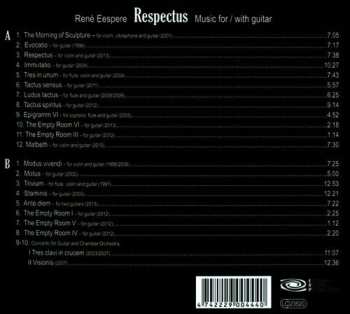2CD Rene Eespere:  Respectus: Music For/with Guitar  