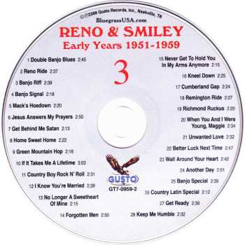 4CD Reno And Smiley: Early Years 1951-1959