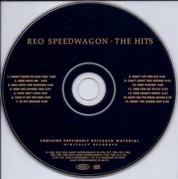 CD REO Speedwagon: The Hits