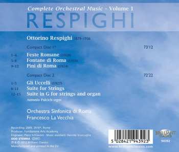 2CD Ottorino Respighi: Complete Orchestral Music - Volume 1