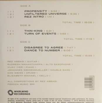 2LP Rez Abbasi: Unfiltered Universe  LTD | DLX