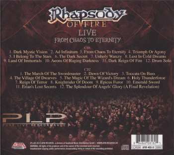2CD Rhapsody Of Fire: Live - From Chaos To Eternity DIGI