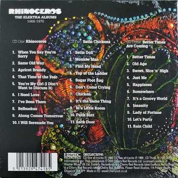 3CD/Dobozkészlet Rhinoceros: The Elektra Albums 1968-1970 DIGI