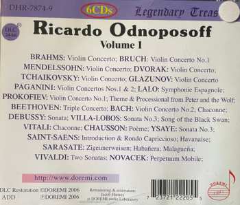 6CD/Dobozkészlet Ricardo Odnoposoff: Vol.1 . Violin Concertos And Showpieces