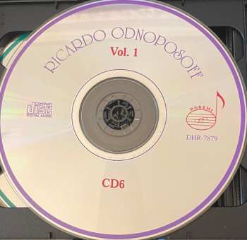 6CD/Dobozkészlet Ricardo Odnoposoff: Vol.1 . Violin Concertos And Showpieces