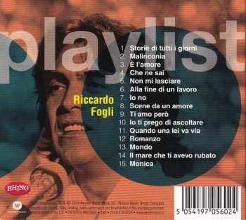 CD Riccardo Fogli: Playlist