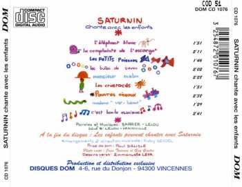 CD Ricet Barrier: Saturnin Chante Avec Les Enfants