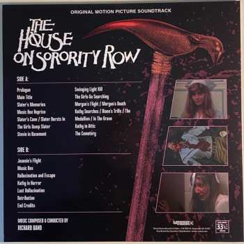 LP Richard Band: The House On Sorority Row (Original Motion Picture Soundtrack) CLR