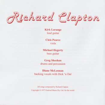 CD Richard Clapton: Goodbye Tiger
