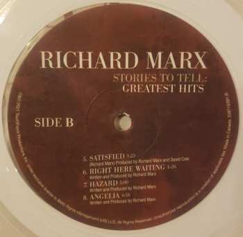 LP Richard Marx: Stories To Tell: Greatest Hits LTD | CLR