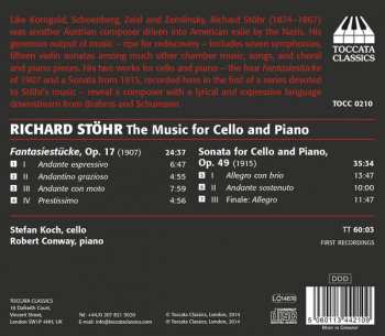 CD Richard Stöhr: Chamber Music, Volume One
