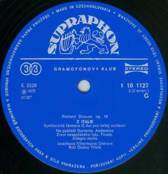 LP Richard Strauss: Z Itálie