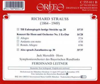 CD Richard Strauss: Till Eulenspiegel / Hornkonzert No. 1 / Also Sprach Zarathustra