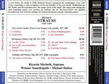 CD Richard Strauss: Four Last Songs · Brentano-Lieder