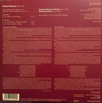 LP Richard Strauss: Sonata Für Violine Und Klavier