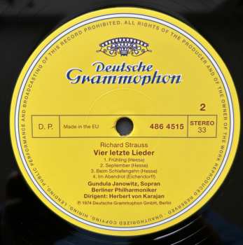 LP Berliner Philharmoniker: Tod Und Verklärung / Vier Letzte Lieder LTD | NUM