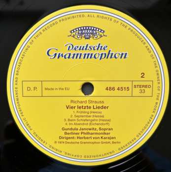 LP Berliner Philharmoniker: Tod Und Verklärung / Vier Letzte Lieder LTD | NUM